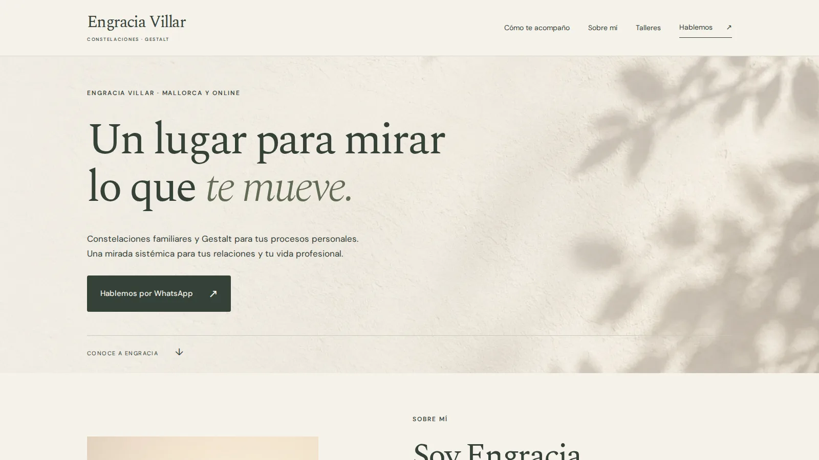 Engracia Villar · Constelaciones y Gestalt — captura del proyecto