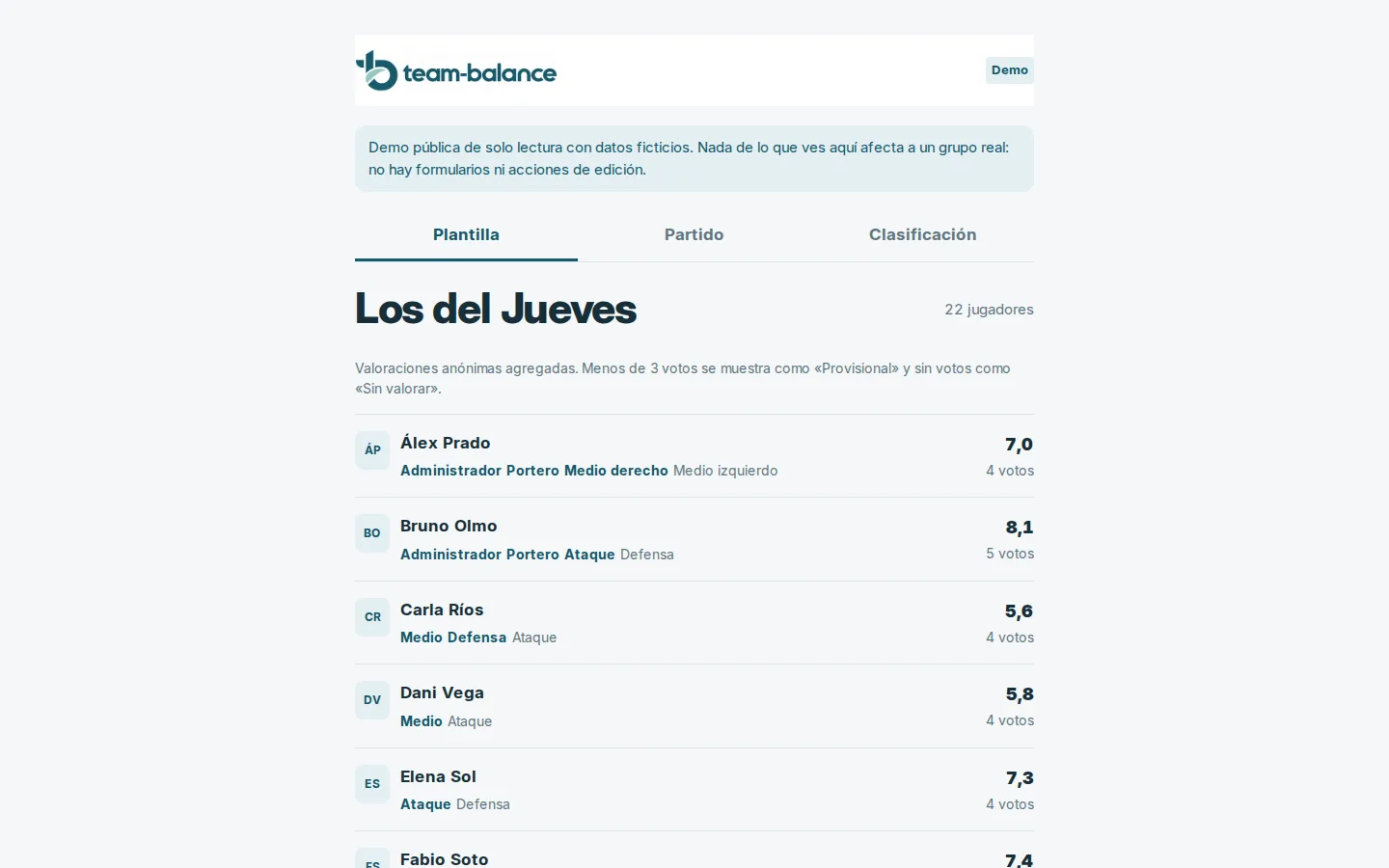 team-balance · Equilibra — captura del proyecto 1